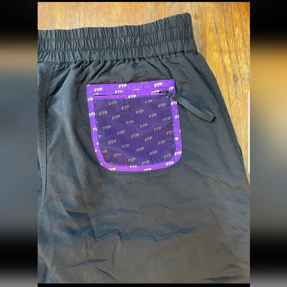FTP F*ck The Population Black Track Pants Mens Size Medium